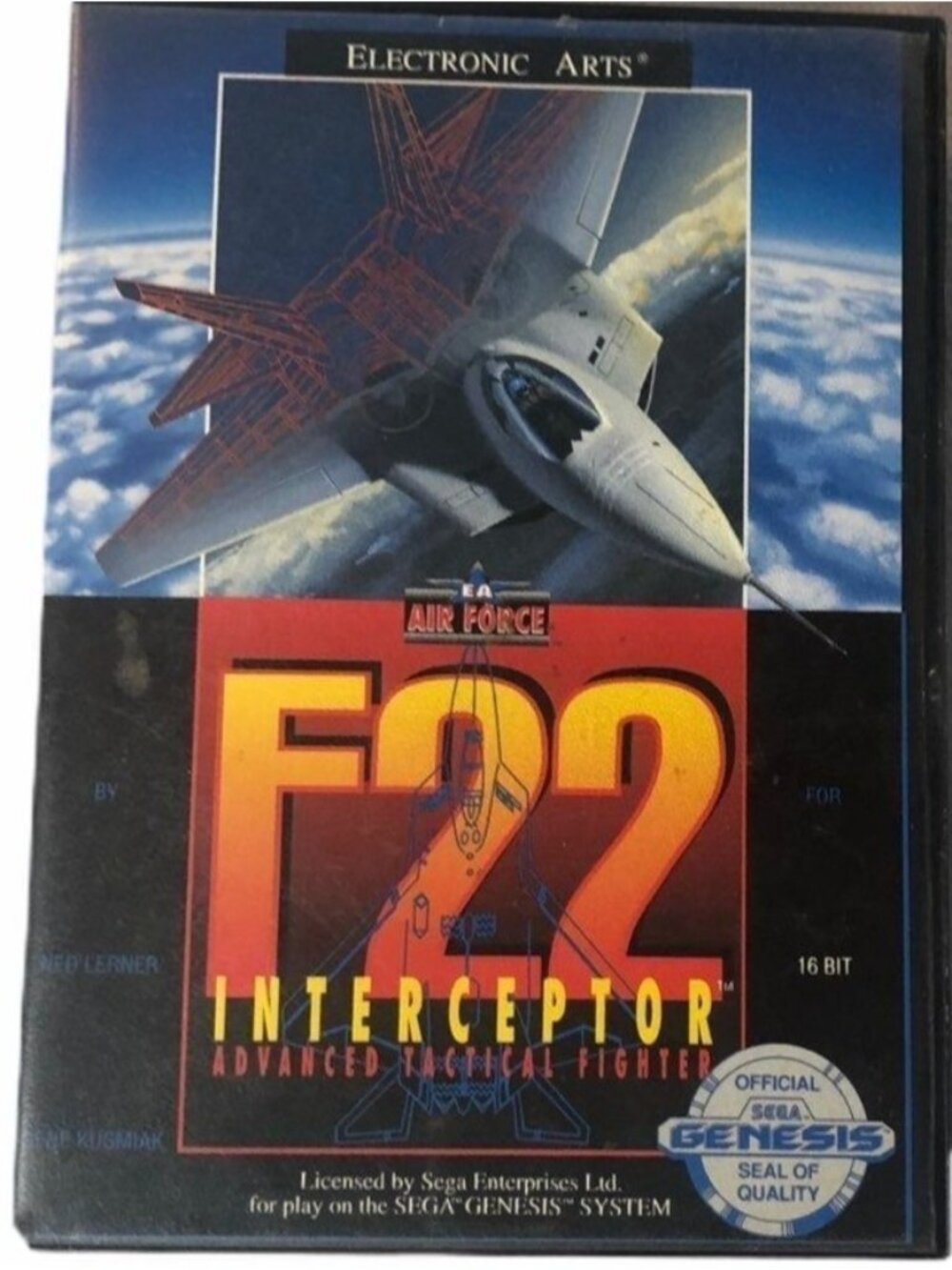 F22  interceptor Advanced technical fighter sega genesis game 1991 READ